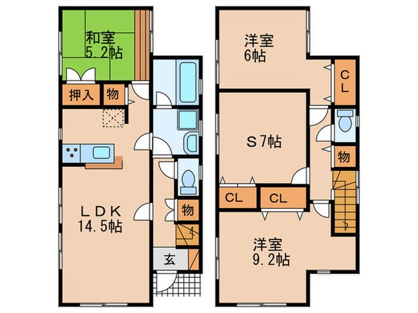 佐藤様戸建賃貸の物件間取画像